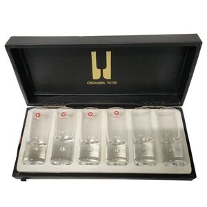 Cristalleria VECRIS Kristall Serie Linea Set of 6 Glasses